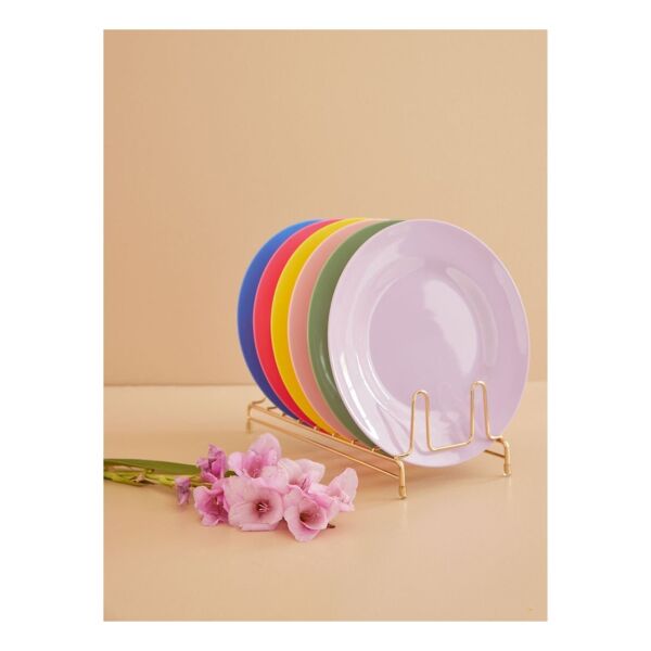 Melamine Yuvarlak Yemek Tabakları Çeşitli Renklerd
