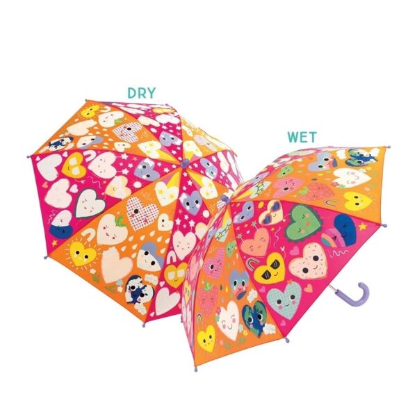 Floss Rock Renk Değiştiren Şemsiye - Hearts