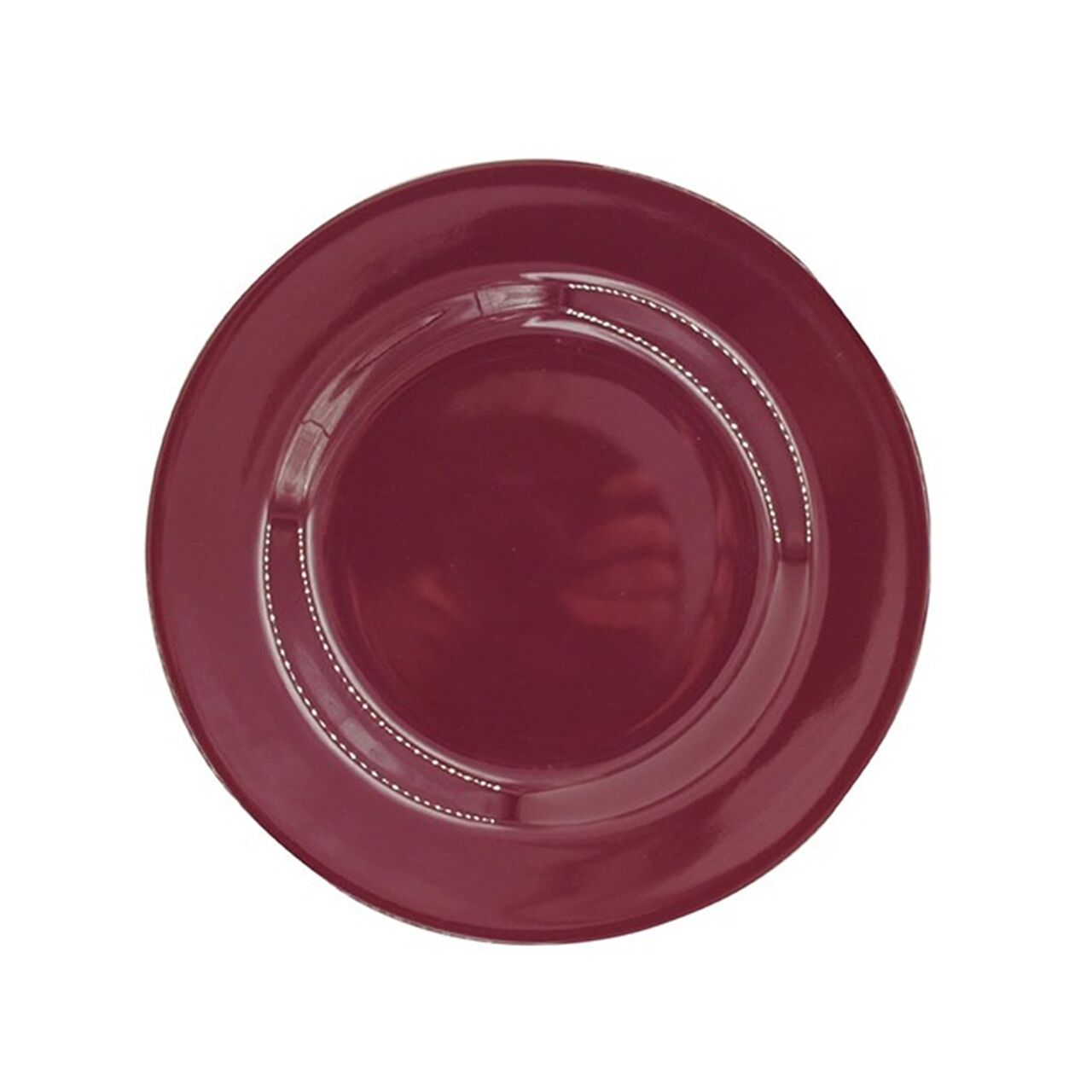 Melamin Tatlı Tabağı-Bordo