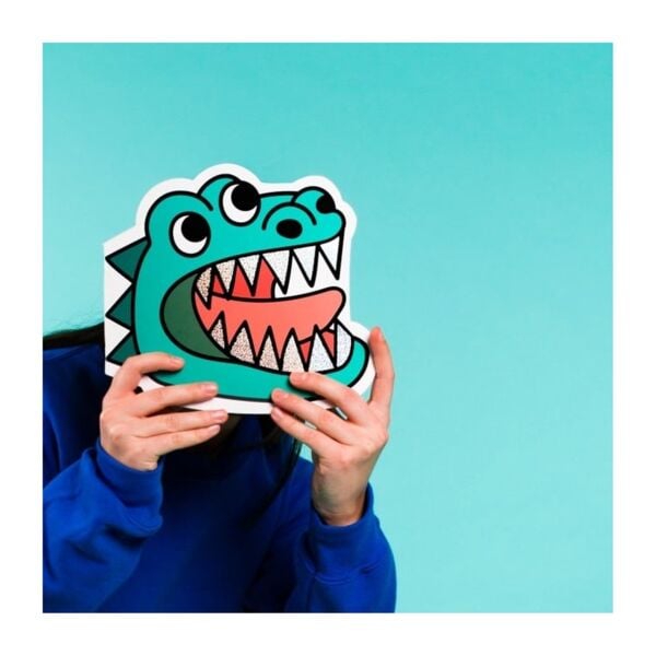 Omy Etiketli Şekilli Defter - Dino