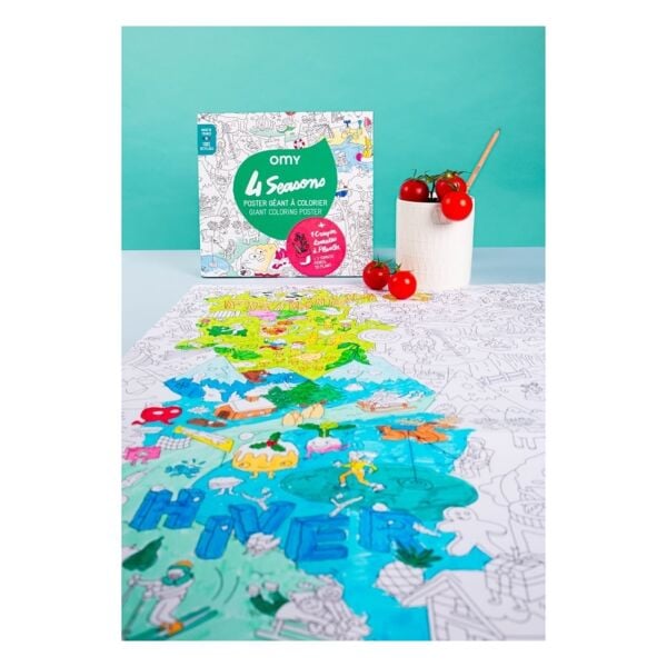 Omy Boyama Posteri - 4 Seasons + Planting Pencil