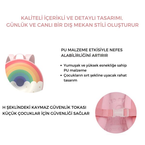 ZOYZOII Donut Serisi Sırt Çantası - Sweet Rainbow