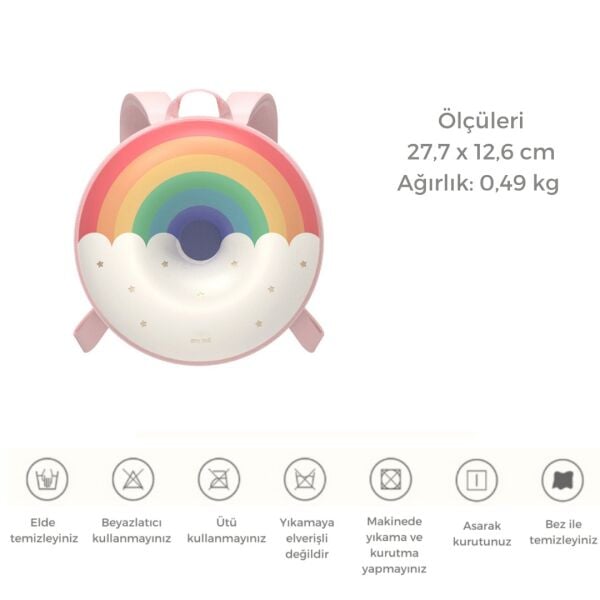 ZOYZOII Donut Serisi Sırt Çantası - Sweet Rainbow