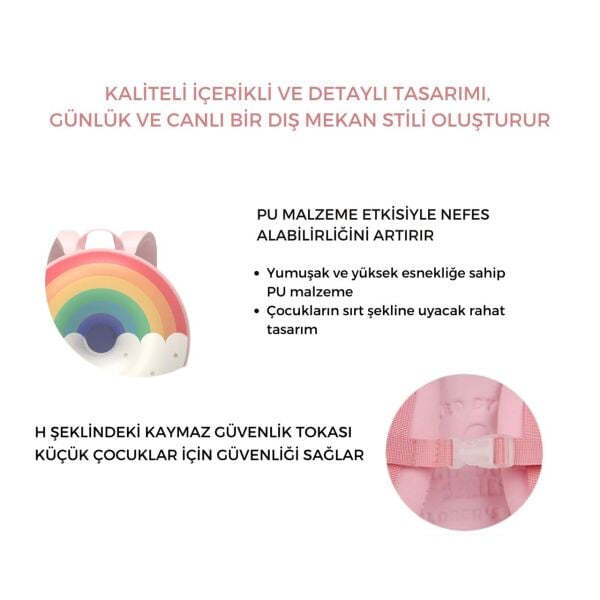 ZOYZOII Donut Serisi Sırt Çantası - Sweet Rainbow