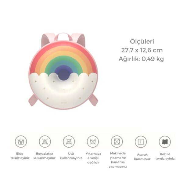 ZOYZOII Donut Serisi Sırt Çantası - Sweet Rainbow