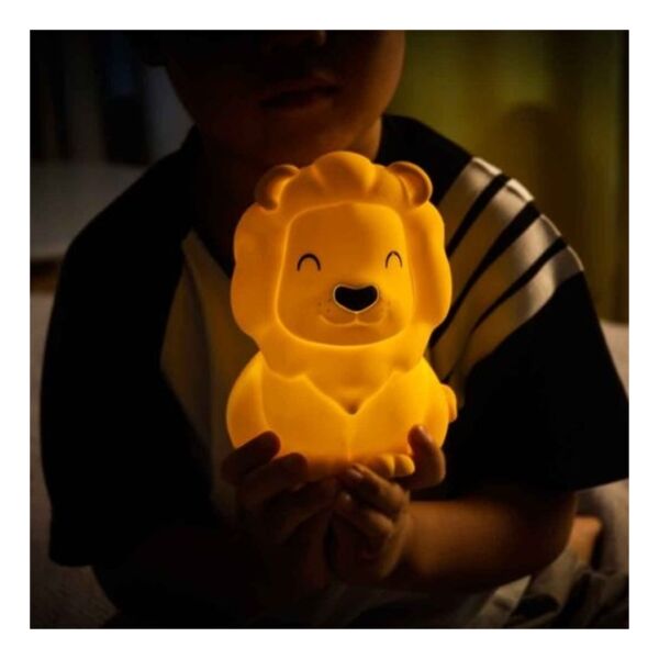 Dhink Silikon Gece Lambası Aslan Sarı