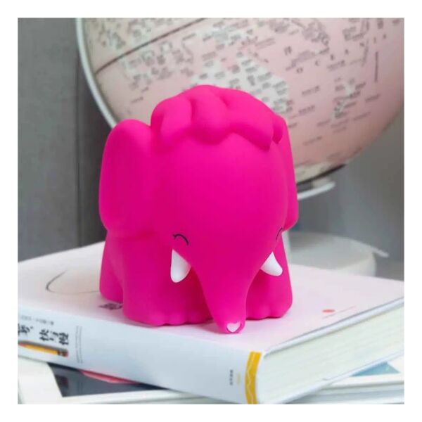 Dhink Silikon Gece Lambası Fil Donnie Pembe