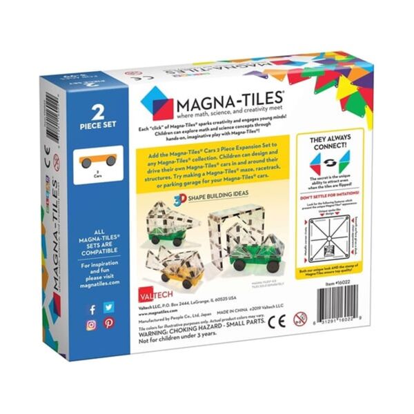 Magna-Tiles - Arabalar - 2 Parça