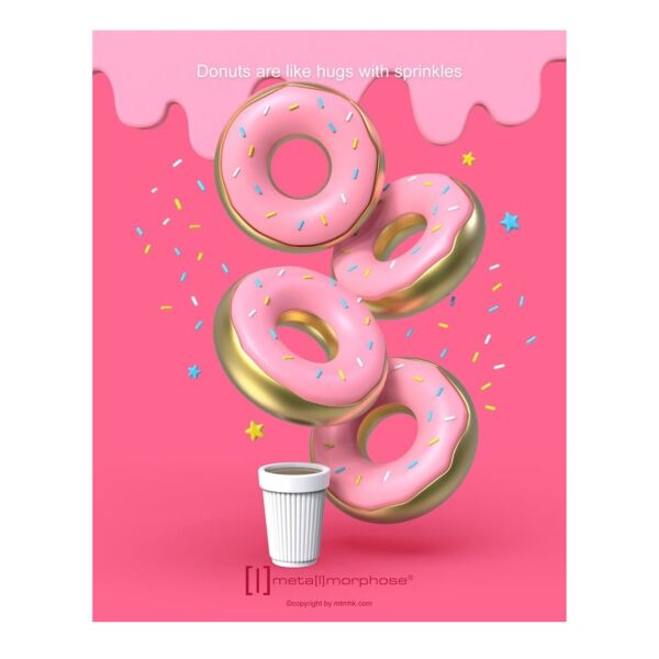 Metalmorphose Donut Anahtarlık