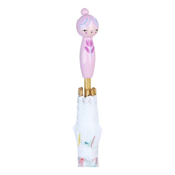 Vilac - Ahşap Şemsiye - Pembe Çiçekler