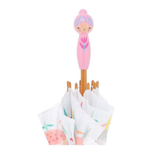 Vilac - Ahşap Şemsiye - Pembe Çiçekler
