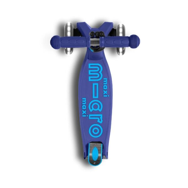 Maxi Micro Deluxe Led Foldable Scooter - Navy Blue