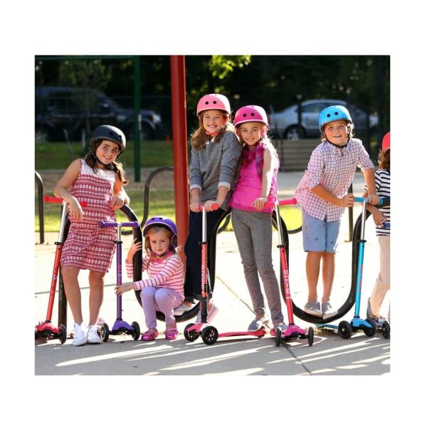 Maxi Micro Deluxe Led Foldable Scooter - Navy Blue