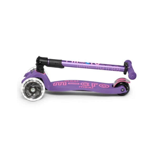 Maxi Micro Deluxe Led Foldable Scooter - Purple