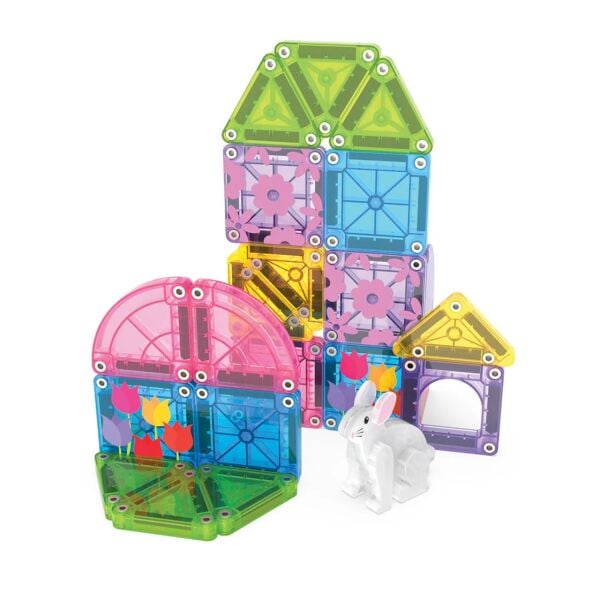 Magna Tiles Bahar Bahçe Seti Manyetik- 24 Parça