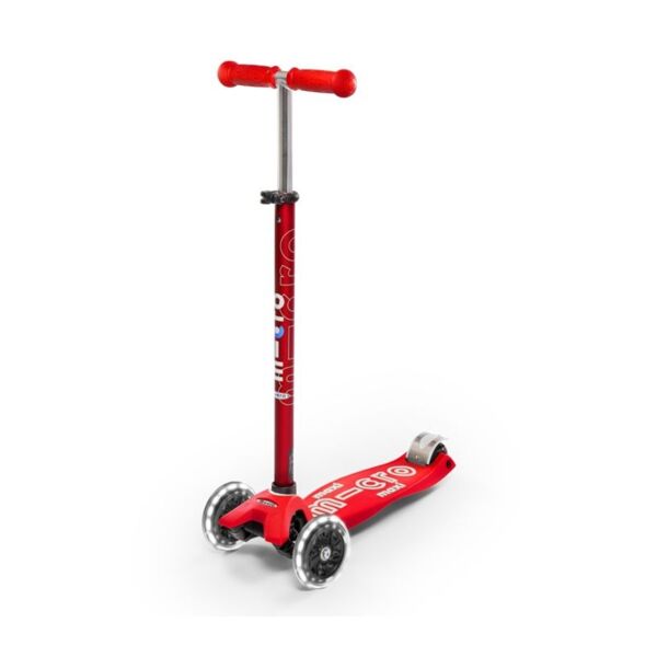 Maxi Micro Deluxe Led Scooter -  Red