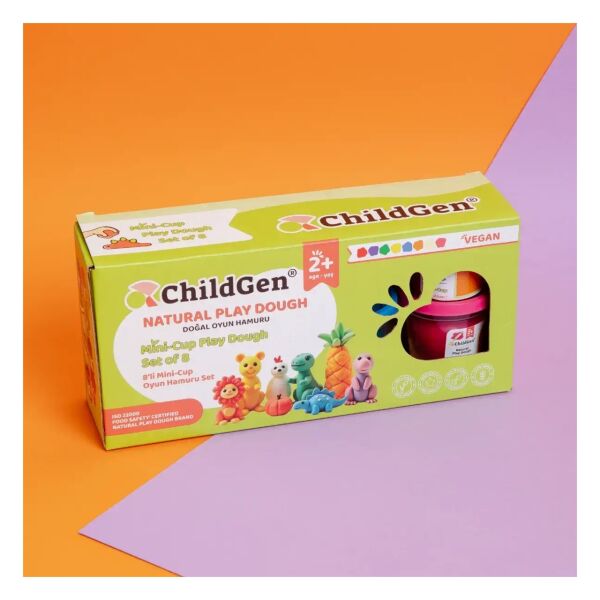 Childgen Oyun Hamuru Minicup 8li Set