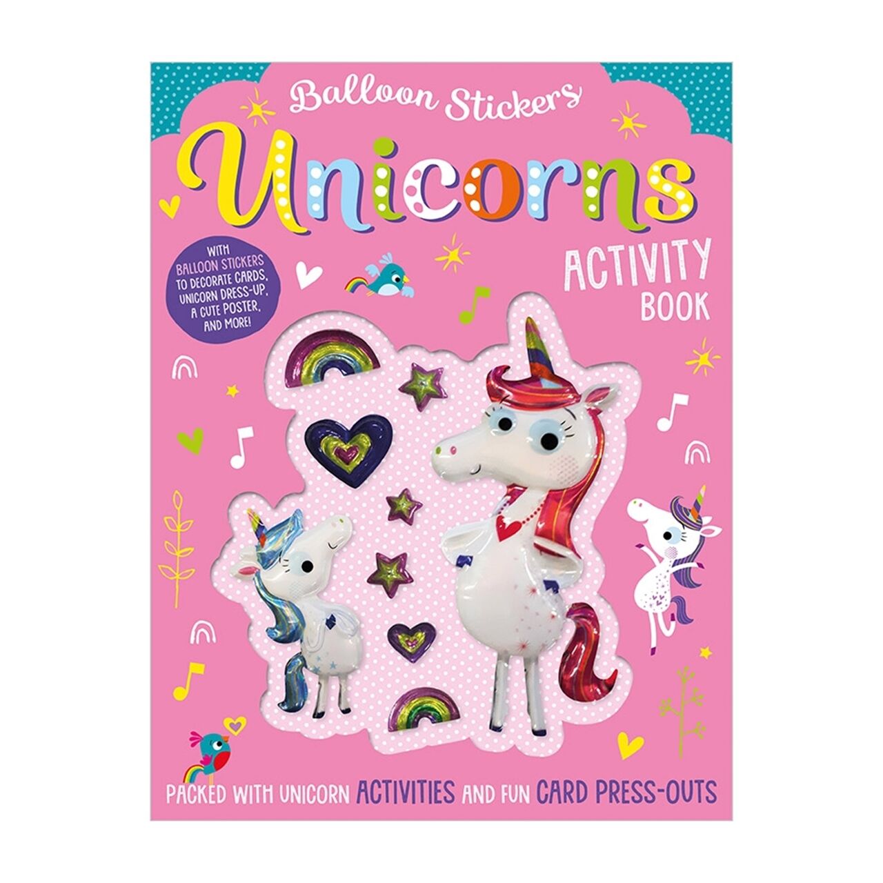 Balloon Stickers Unicorns Activity Book