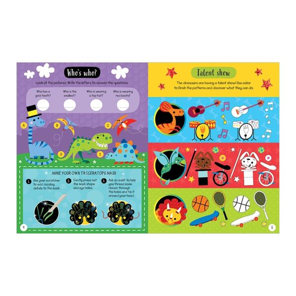 Scratch And Sparkle Dinosaurs Activity Book