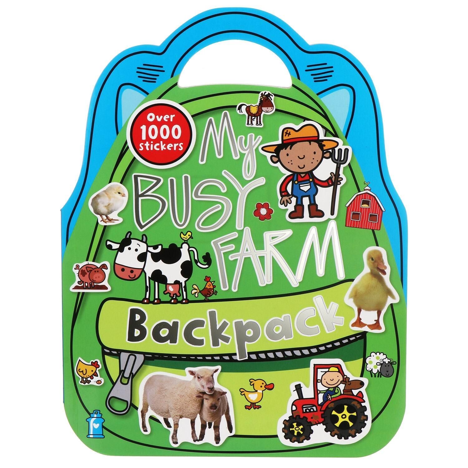 My Busy Farm Backpack (Shaped Sticker Book)