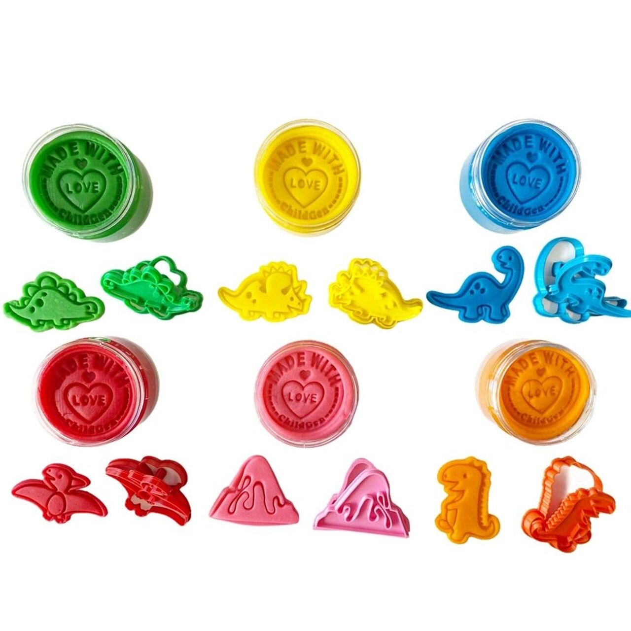 Ahşap Damga Set - Dinozorlar