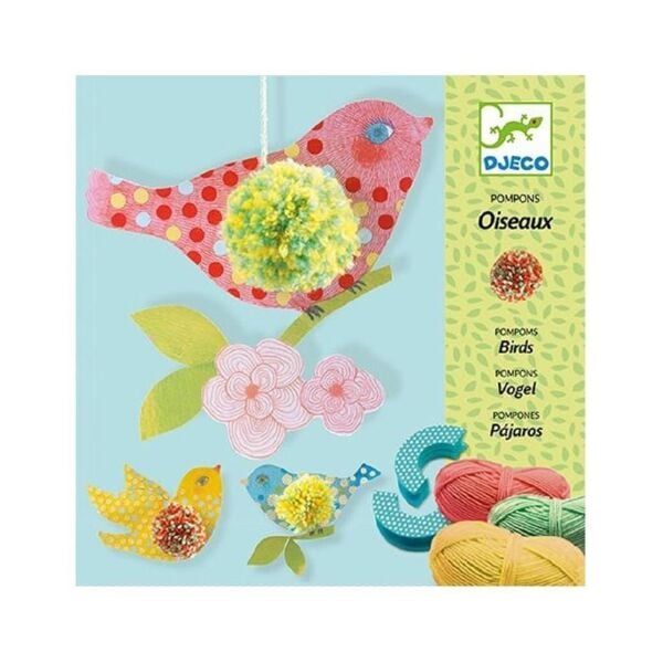 Djeco El İşi Seti / 3 Birds Pompons
