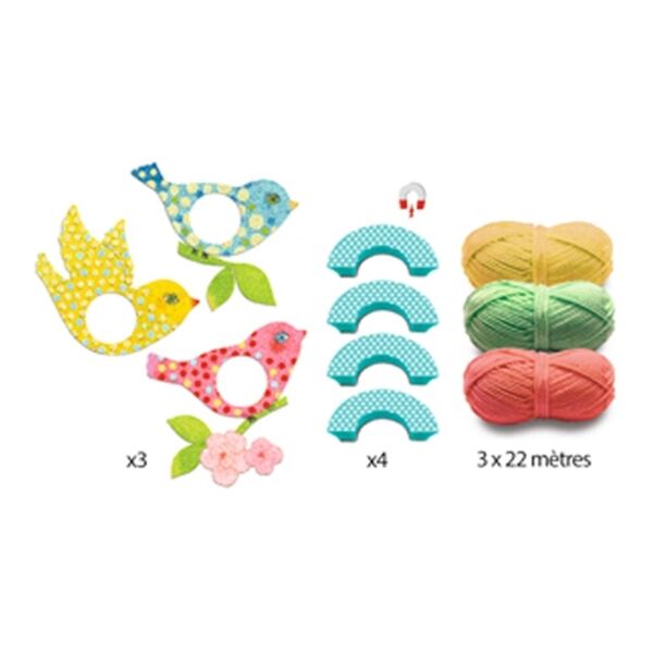 Djeco El İşi Seti / 3 Birds Pompons