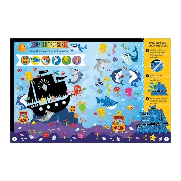 Scratch And Sparkle Sharks Activity Book