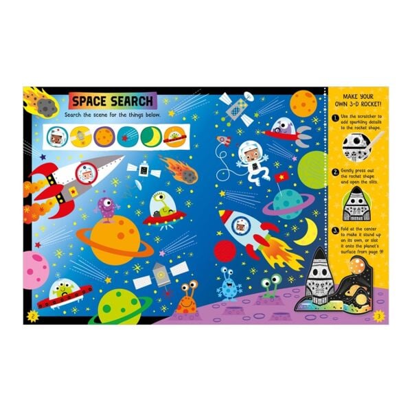 Scratch And Sparkle Space Activity Book