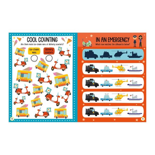 Balloon Stickers Big Trucks Activity Book