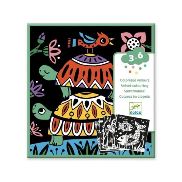 Djeco Velvet Colouring - Creepy Crawlies