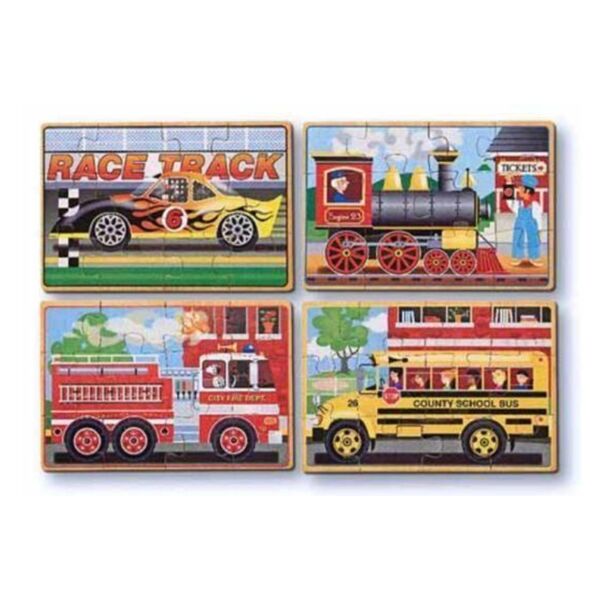 Ahşap 12x4 Yapboz Seti - Araçlar