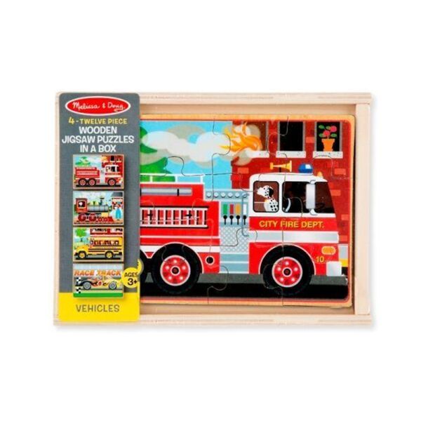 Ahşap 12x4 Yapboz Seti - Araçlar