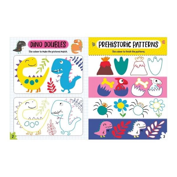 Create And Play Dinos Colouring Activity Book