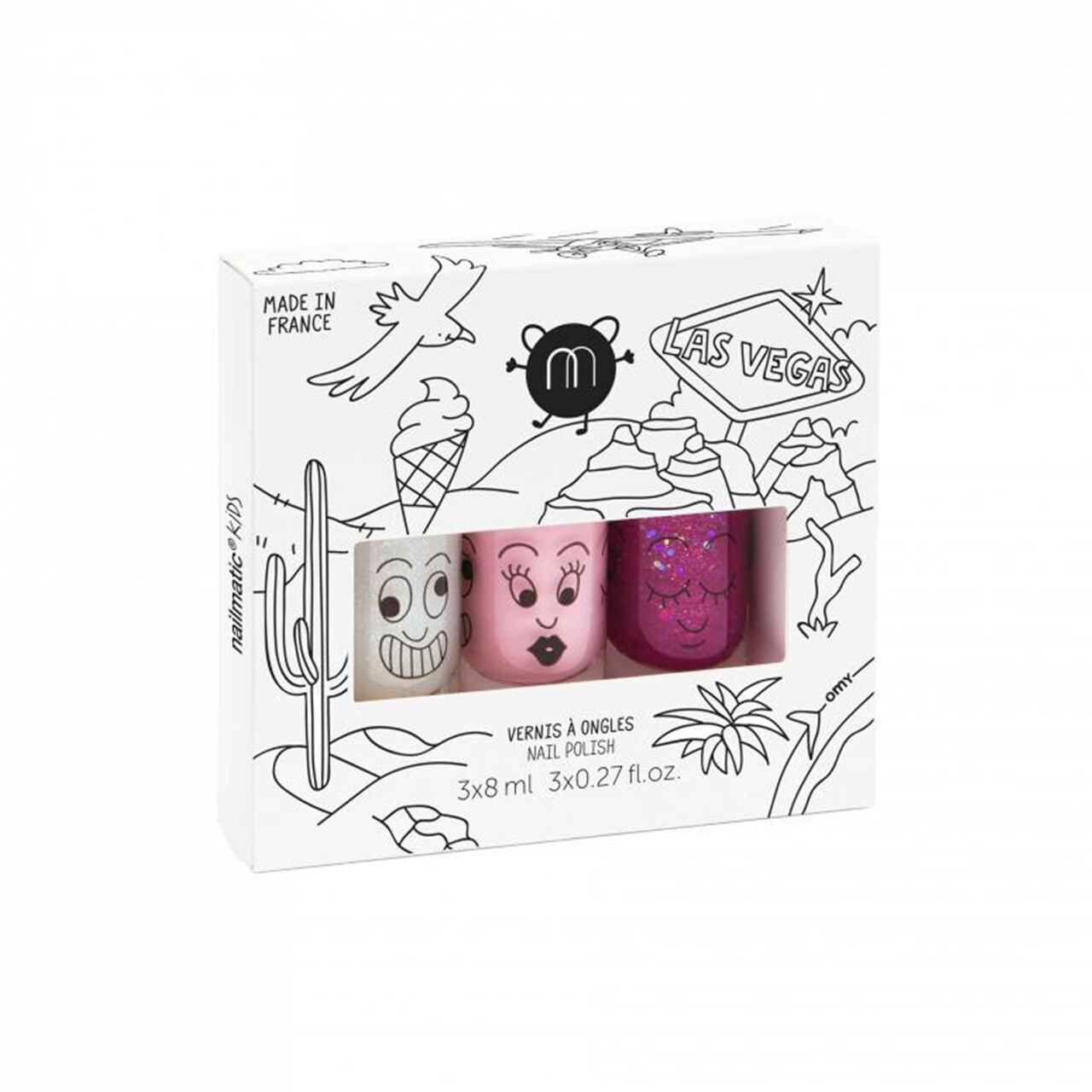 Nailmatic 3’lü Su Bazlı Çocuk Ojesi -Las Vegas