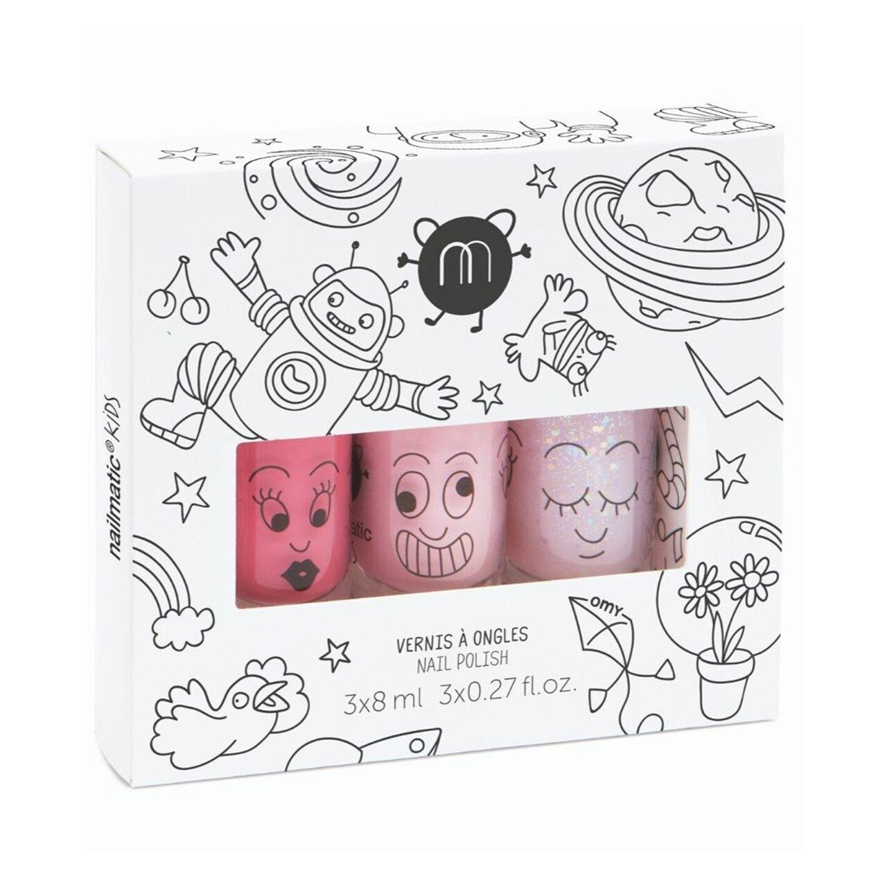 Nailmatic 3’lü Su Bazlı Çocuk Ojesi -Cosmos