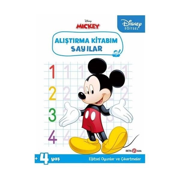 Disney Eğitsel Çıkartmalı Mickey Alıştırma Kitabım