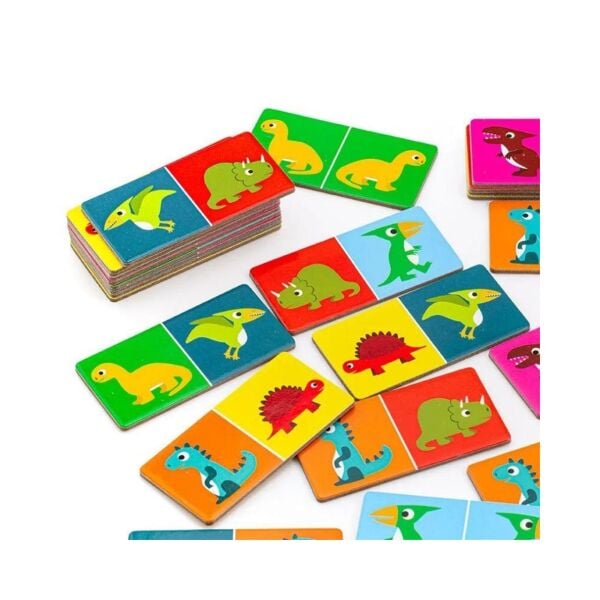 Djeco Domino 3lü Kutu Oyunu -  Dino
