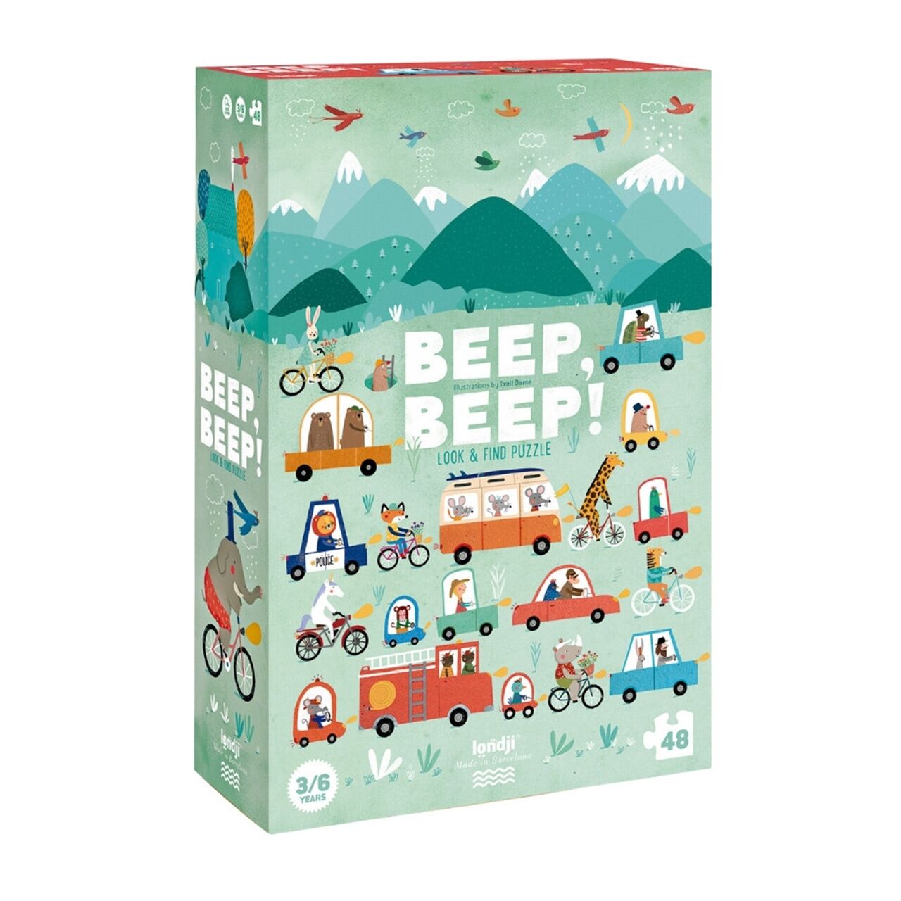 Londji Puzzle 48 Parça - Beep! Beep!