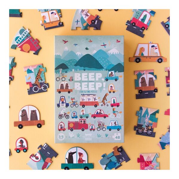 Londji Puzzle 48 Parça - Beep! Beep!