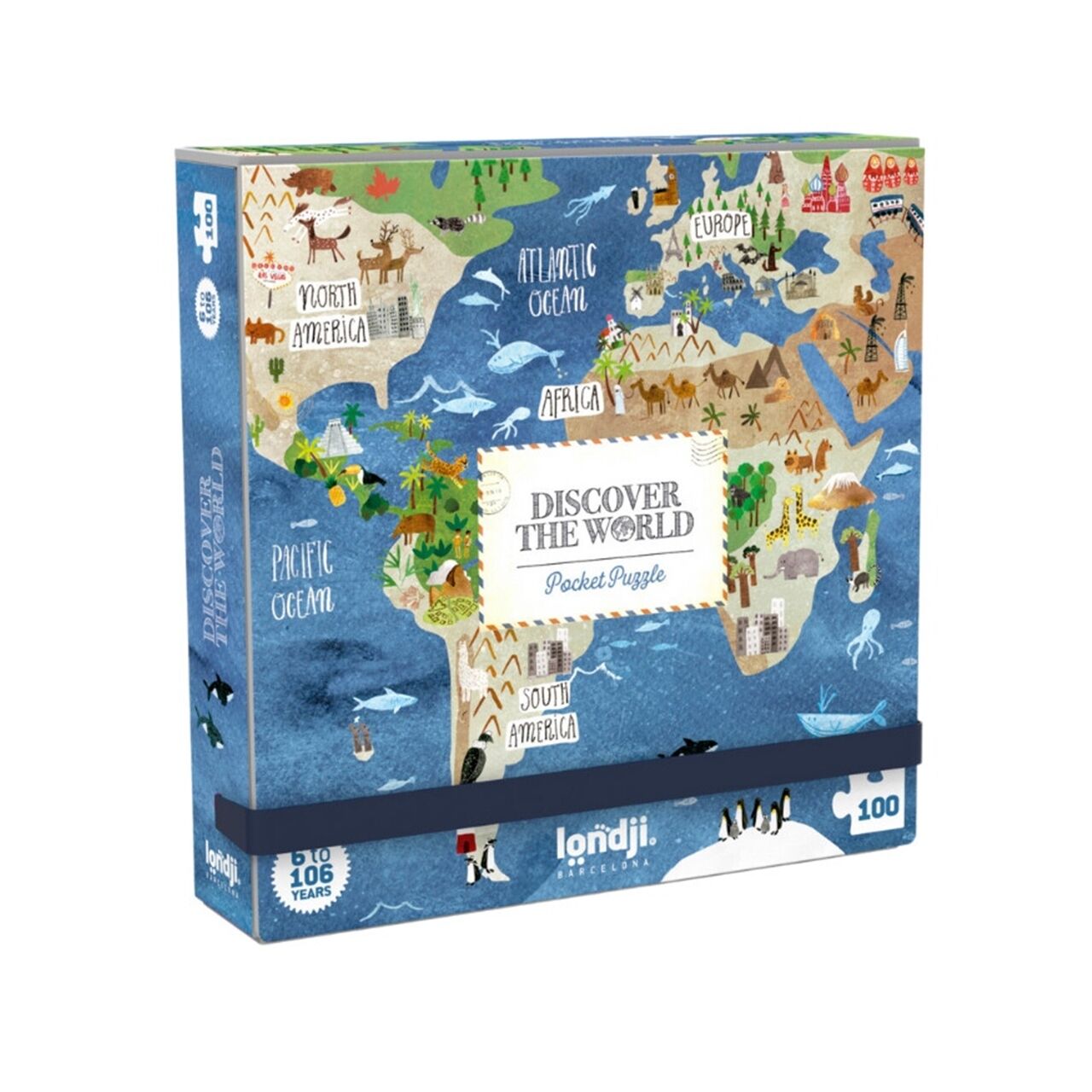 Londji Pocket Puzzle - Discover The World