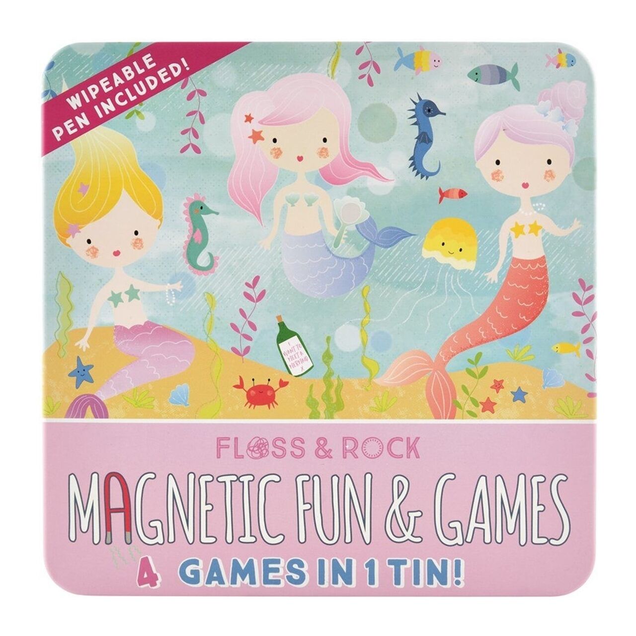 Mıknatıslı Kutu Oyunları - 4ü 1 arada Mermaid