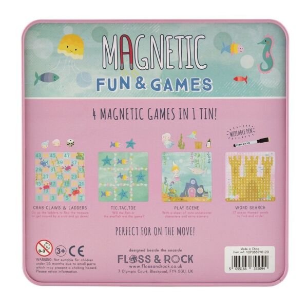 Mıknatıslı Kutu Oyunları - 4ü 1 arada Mermaid