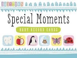 Special Moments Milestone Cards