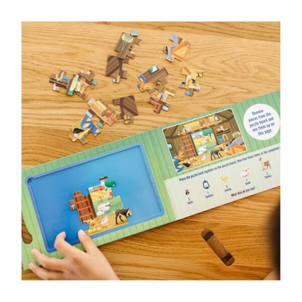 Melissa Dough Mıknatıslı Yapboz Seti 2x15 - Çiftli