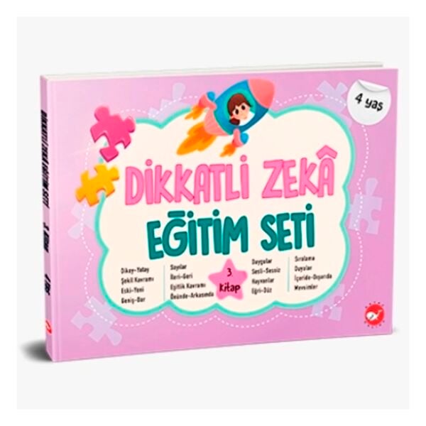 Dikkatli Zekâ Eğitim Seti 3. Kitap (4 Yaş)