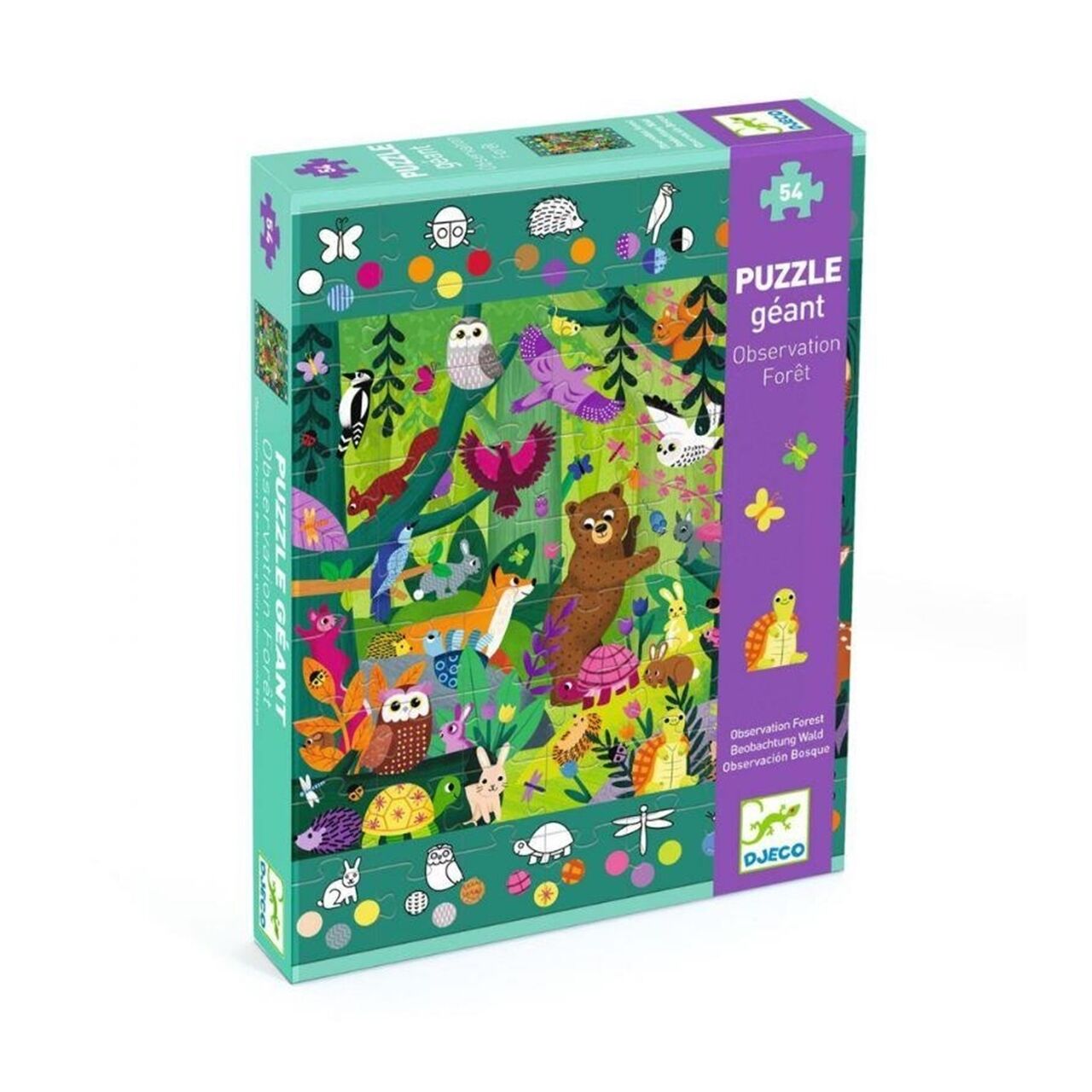 Djeco Dev Puzzle 54 Parça - Observation Forest