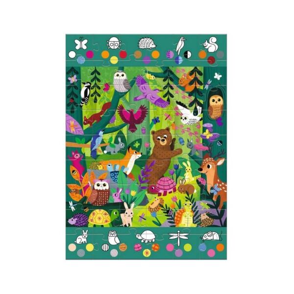 Djeco Dev Puzzle 54 Parça - Observation Forest