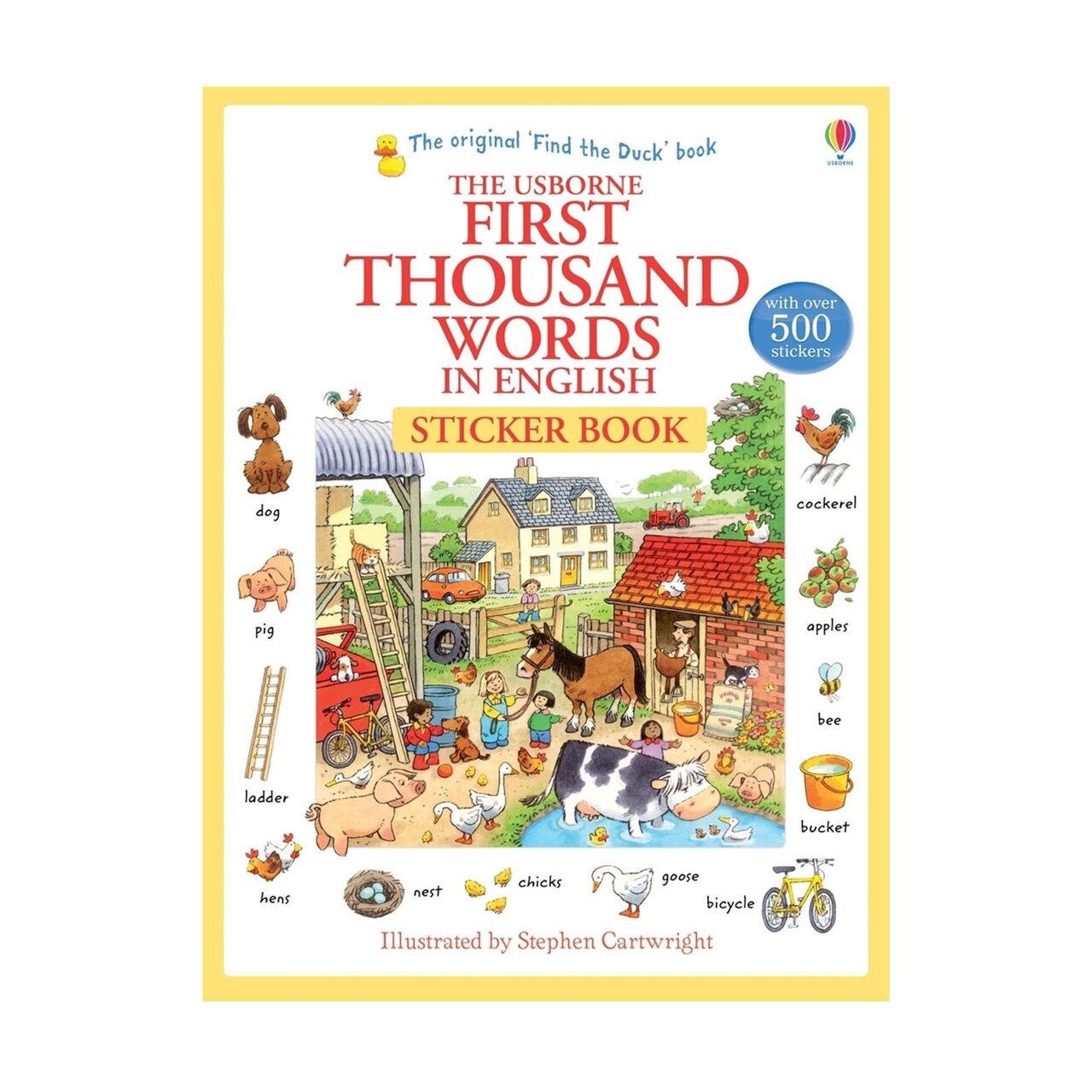 First 1000 Words English  Sticker Book