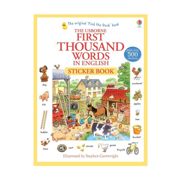 First 1000 Words English  Sticker Book